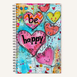 Cuaderno *~* Fantasía Floral Caprichoso Feliz AN1 Colorido