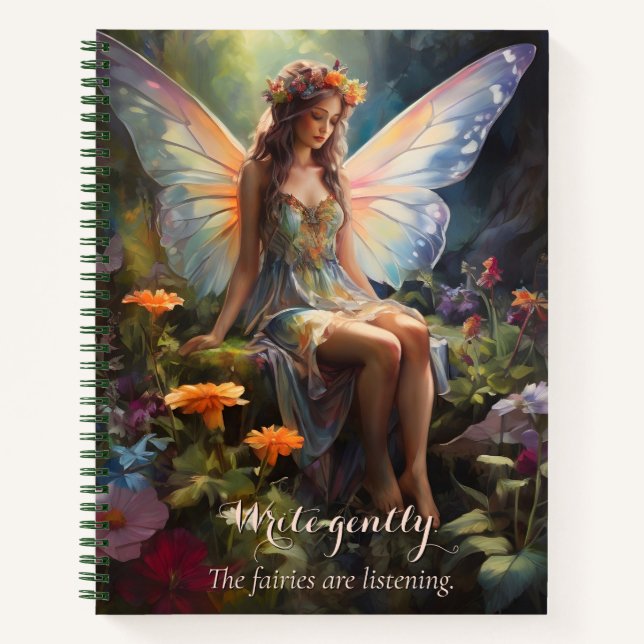 Cuaderno Fantasía Floral Fairy Magic Garden (Anverso)