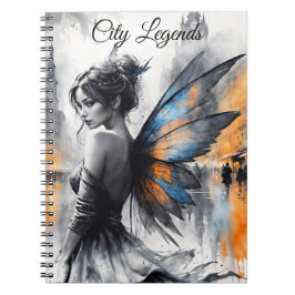 Cuaderno Fantasía hadas urbanas elegante belleza luces de e
