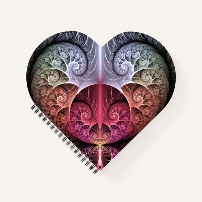 Cuaderno Fantasía irreal abstracta arte fractal (Anverso)