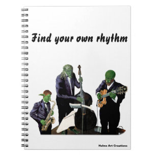 Cuaderno Fantasía Jazz Blues Músicos Música Bloc de notas