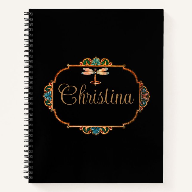 Cuaderno Fantasía mágica de cuento de hadas personalizada (Anverso)