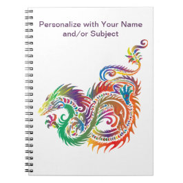 Cuaderno Fantasía Mitica Dragón Arte Personalizado