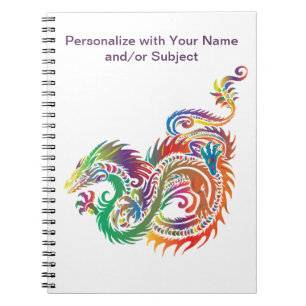 Cuaderno Fantasía Mitica Dragón Arte Personalizado