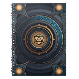 Cuaderno Fantasía Poliédrica D20 Dice Tabletop RPG