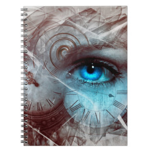 Cuaderno Fantasía surrealista reloj de la vista