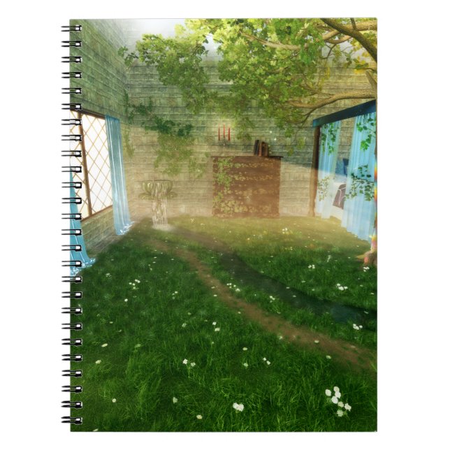 Cuaderno Fantasías: En un bloc de notas de tierra de hadas (Frente)