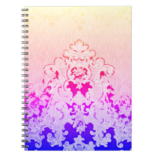 Cuaderno Fantasma arcoiris Flouriful Colorful Elegant Noteb