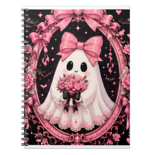 Cuaderno Fantasma Bailarina Coquette de Halloween con Lazo