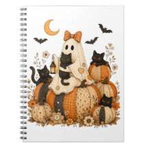 Fantasma Cute Espeluznante de Halloween con Gatos