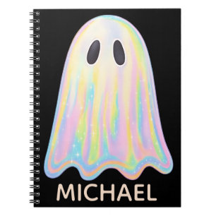 Cuaderno Fantasma de Arcoíris Pastel Adorable Espeluznant