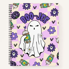 Cuaderno Fantasma de Boo-Jee Halloween con café helado