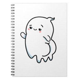 Cuaderno Fantasma de booticias kawaii