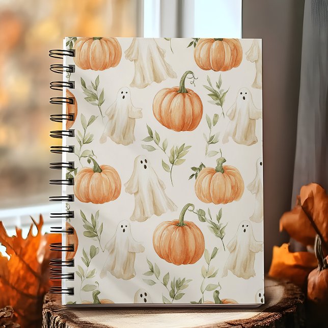 Cuaderno Fantasma de calabaza de Halloween (Subido por el creador)