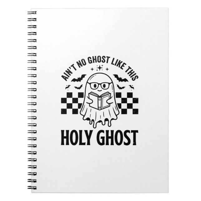 Cuaderno Fantasma de Halloween Espíritu Santo Divertido Vin (Frente)