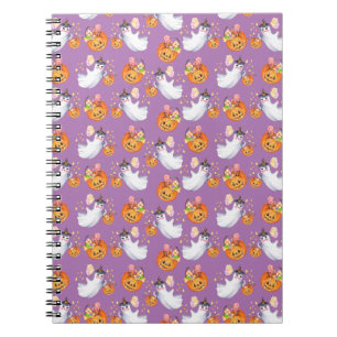Cuaderno Fantasma de Halloween y dulces sin fisuras clipbo