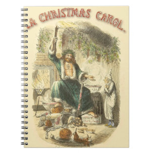 Cuaderno Fantasma de la Navidad Presente Victoriano Scrooge
