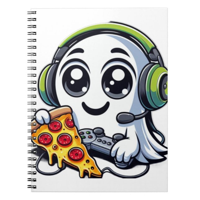 Cuaderno Fantasma disfruta pizza (Frente)