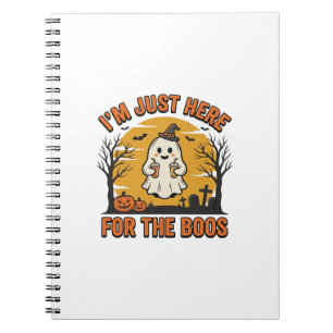 Cuaderno Fantasma divertido de Halloween aquí por los abuch
