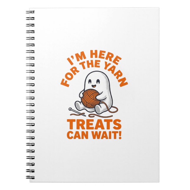 Cuaderno Fantasma Divertido de Tejer Diseño de Grabado Anti (Frente)