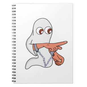 Cuaderno Fantasma encadenado apuntando hacia delante
