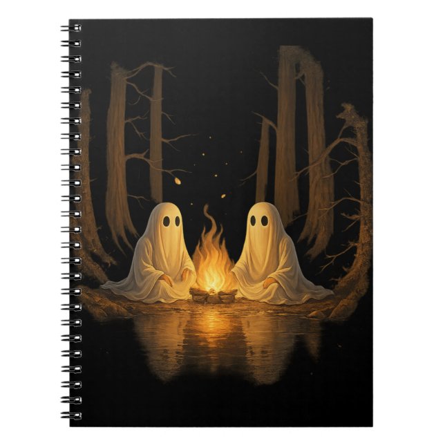 Cuaderno Fantasma Fantasma Fantasma Arte Forestal Nocturno  (Frente)
