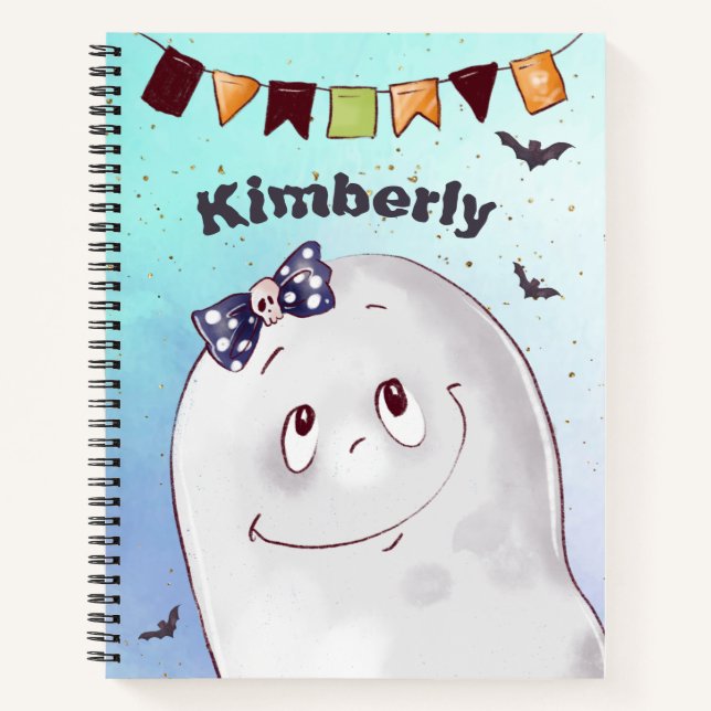 Cuaderno Fantasma feliz Halloween (Anverso)