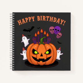Cuaderno Fantasma Halloween B-day Tartas de calabaza y fant