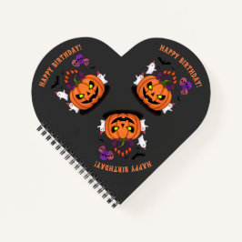 Cuaderno Fantasma Halloween B-day Tartas de calabaza y fant