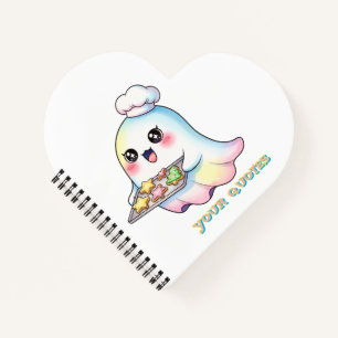 Cuaderno Fantasma Kawaii Chef con Galletas de Navidad