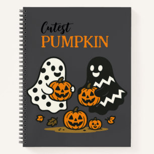 Cuaderno Fantasmas de calabaza más finas - Bloc de notas de