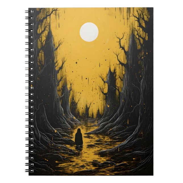 Cuaderno Fantasmas De Halloween En El Bosque, Espectacular  (Frente)