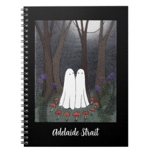 Cuaderno Fantasmas en el bosque encantado nombre personaliz