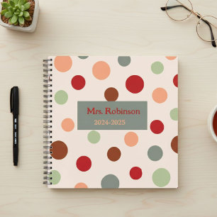 Cuaderno Fantastic personalized retro teacher diary 