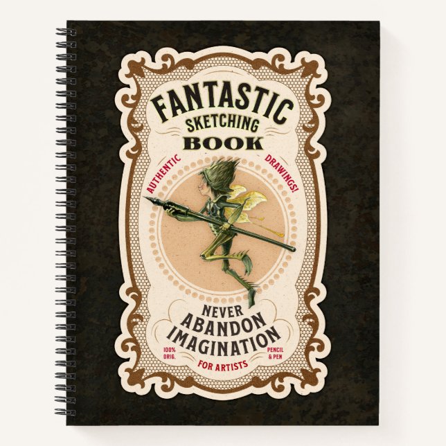 Cuaderno “Fantastic Sketching Book” 8.5 x 11" (Anverso)