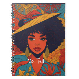 Cuaderno Fantástico bloc de notas de mujer africana