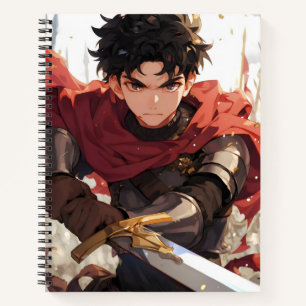 Cuaderno Fantasy Anime Boy Knight
