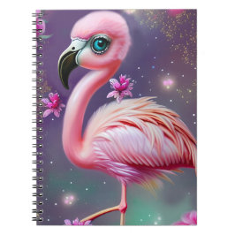 Cuaderno Fantasy Cute Kawaii baby flamingo