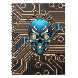 Cuaderno Fantasy Design | Crypto Btc | Motivation | Blue