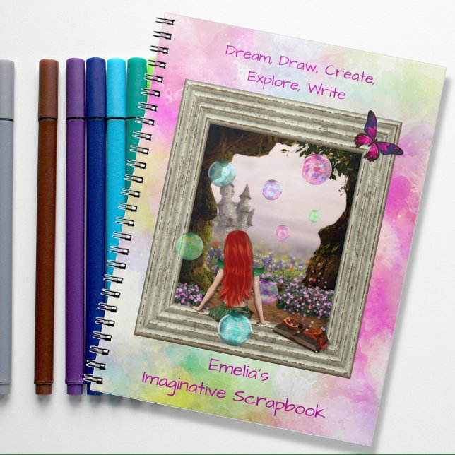 Cuaderno Fantasy Elf Castle Revista de cuadernillo imaginat (Subido por el creador)