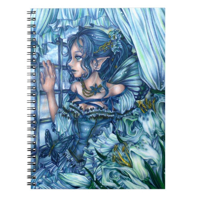 Cuaderno Fantasy Fairy Anime Chica Victoria Blue (Frente)