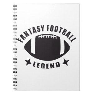 Cuaderno Fantasy Football Legend Funny Novelty Gameday