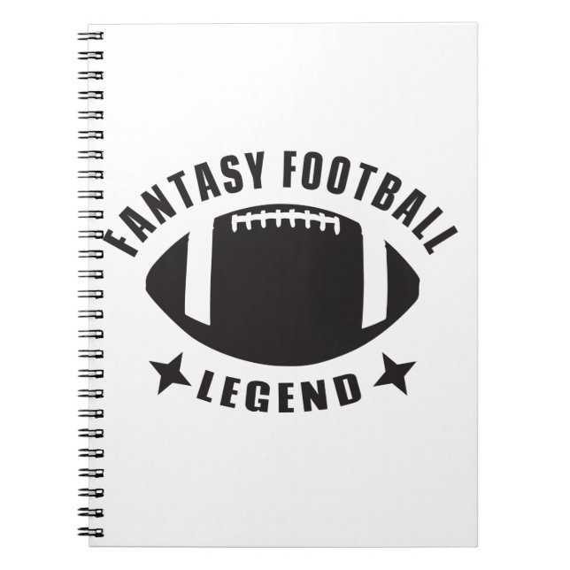 Cuaderno Fantasy Football Legend Funny Novelty Gameday (Frente)