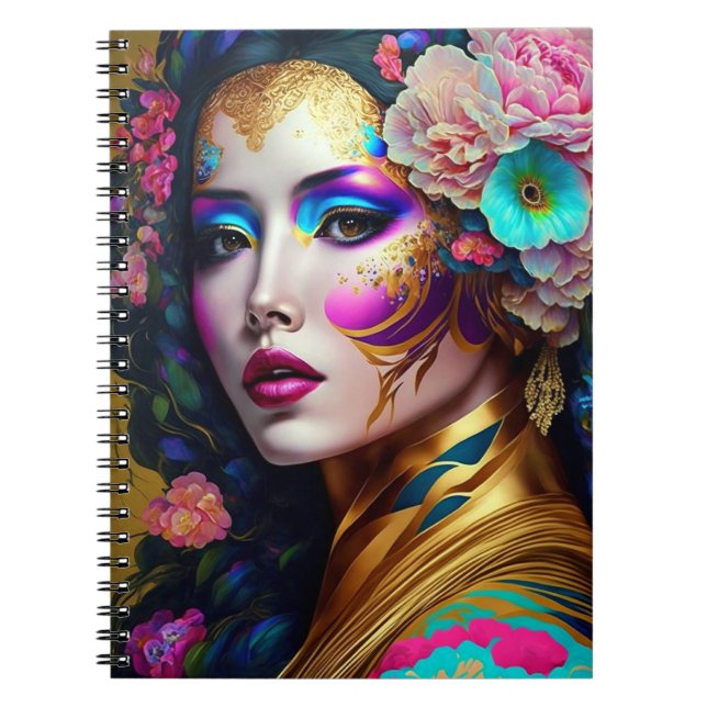 Cuaderno Fantasy Glam Woman Pop Art (Frente)