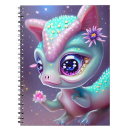 Cuaderno Fantasy Kawaii lindo y adorable bebé dinosaurio