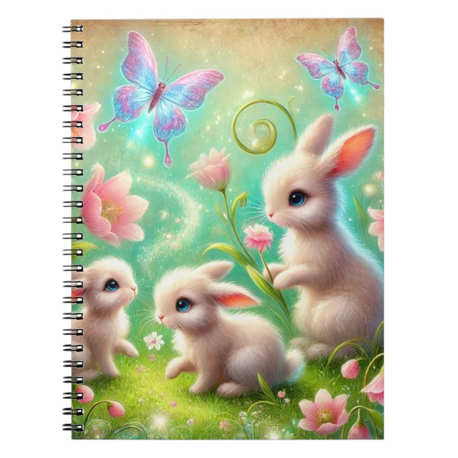 Cuaderno Fantasy Spring Bunny Garden (Frente)