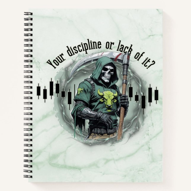 Cuaderno  Fantasy trade design | Grim Reaper |  motivation (Anverso)