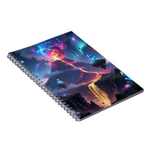 Cuaderno Fantasy Volcano World Photo Notebook