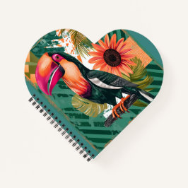 Cuaderno Farbenfroher Tukan im Dschungel