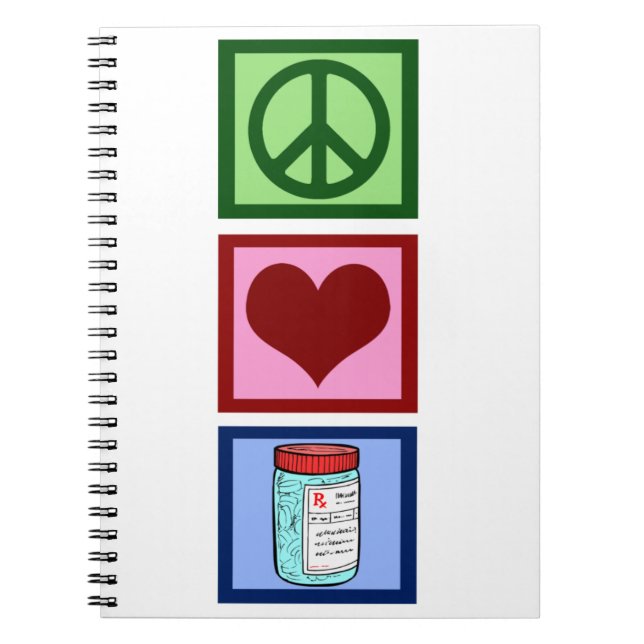 Cuaderno Farmacéutico del amor de la paz (Frente)